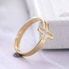 Load image into Gallery viewer, New Cross Adjustable Ring | Bíblia Crush™
