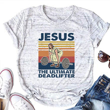 Load image into Gallery viewer, Weightlifting Jesus Tee | Bíblia Crush™
